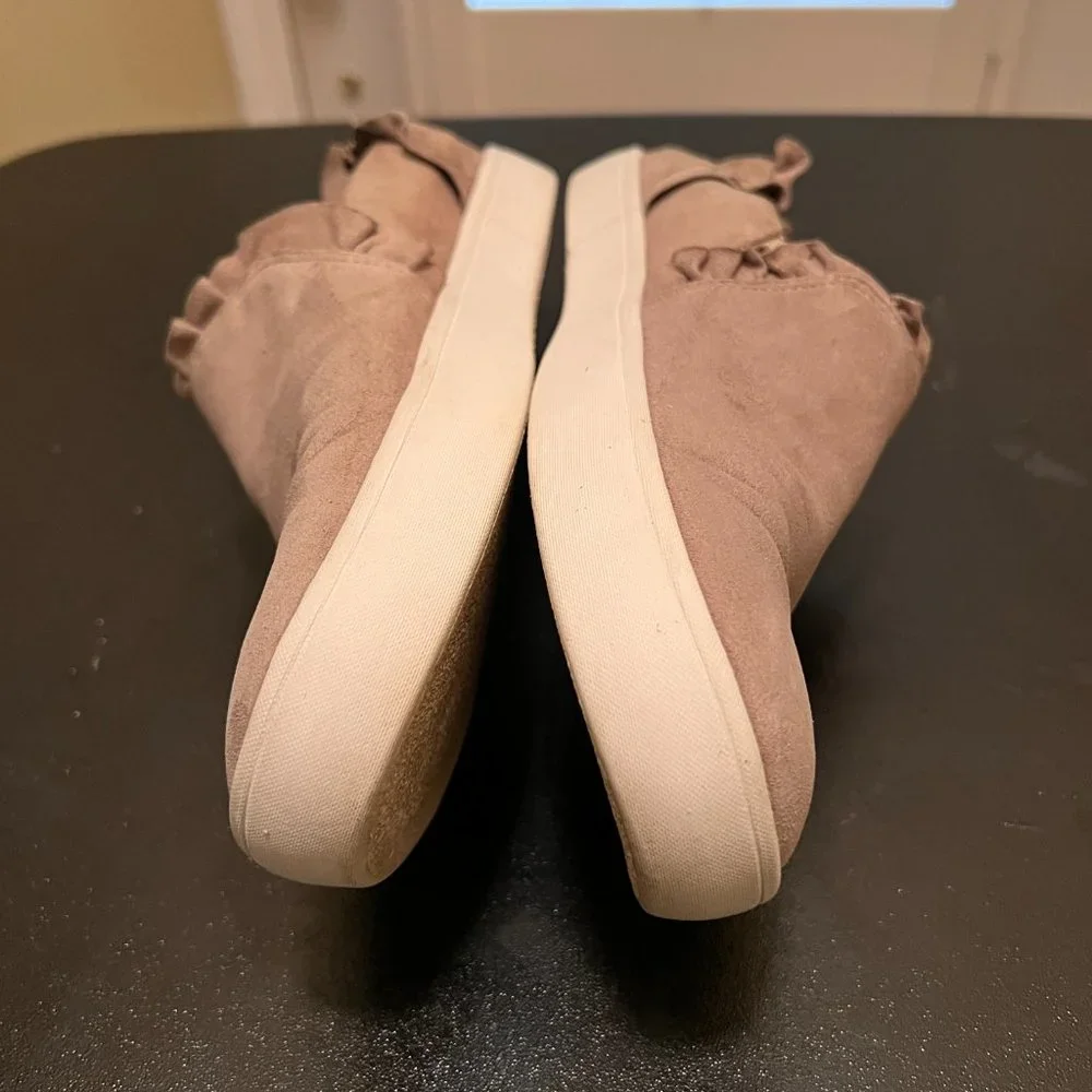 Kate Spade 6.5 cream leather lillie slip on sneakers